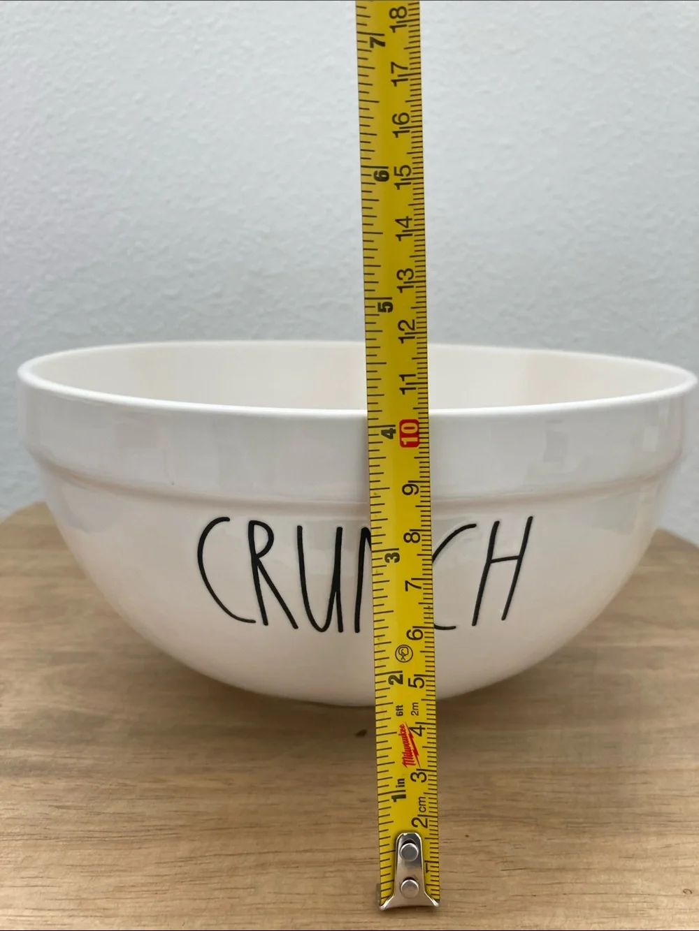 SALE! 50% Off NWOT RAR DUNN White Ceramic Bowls CRUNCH BAKE ENJOY set of 3